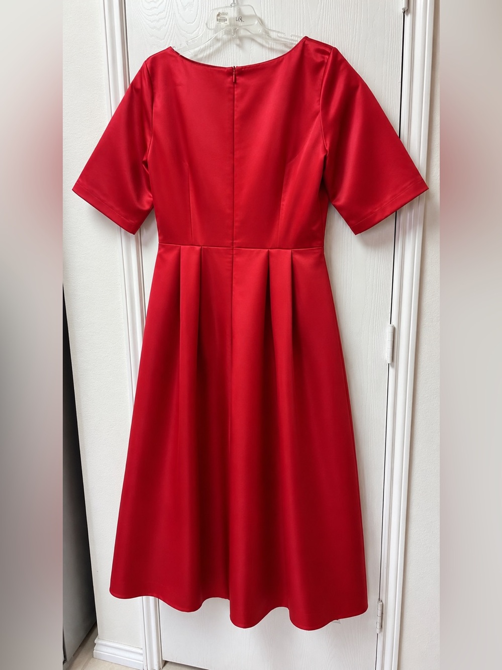 Elegant Red Midi Fit-and-Flare Dress $50 - Picture 5 of 6